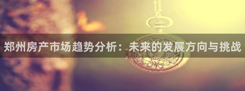 新宝5登录网址：郑州房产市场趋势分析：未来的发展方向与挑战
