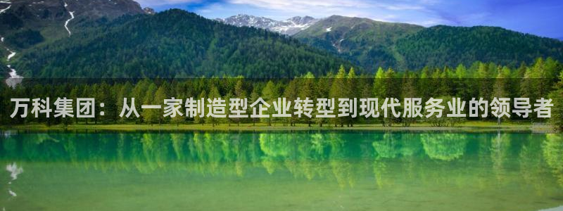 新宝5平台登陆：万科集团：从一家制造型企业转型到现代服务业的