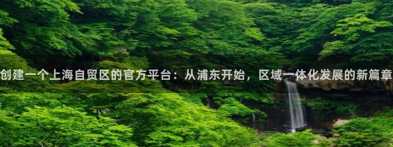5新宝：创建一个上海自贸区的官方平台：从浦东开始，区域一体化