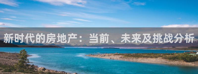 新宝5娱乐网址：新时代的房地产：当前、未来及挑战分析