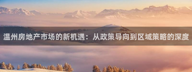 新宝cR一5：温州房地产市场的新机遇：从政策导向到区域策略的